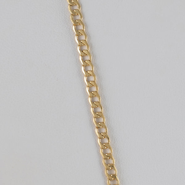 Cadena barbada oro 18k 750 60cm