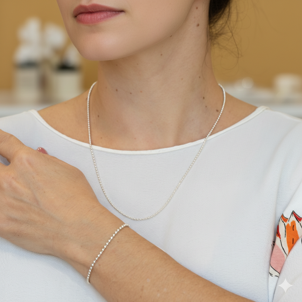 Cadena Tous en plata 925 con bolas Basics