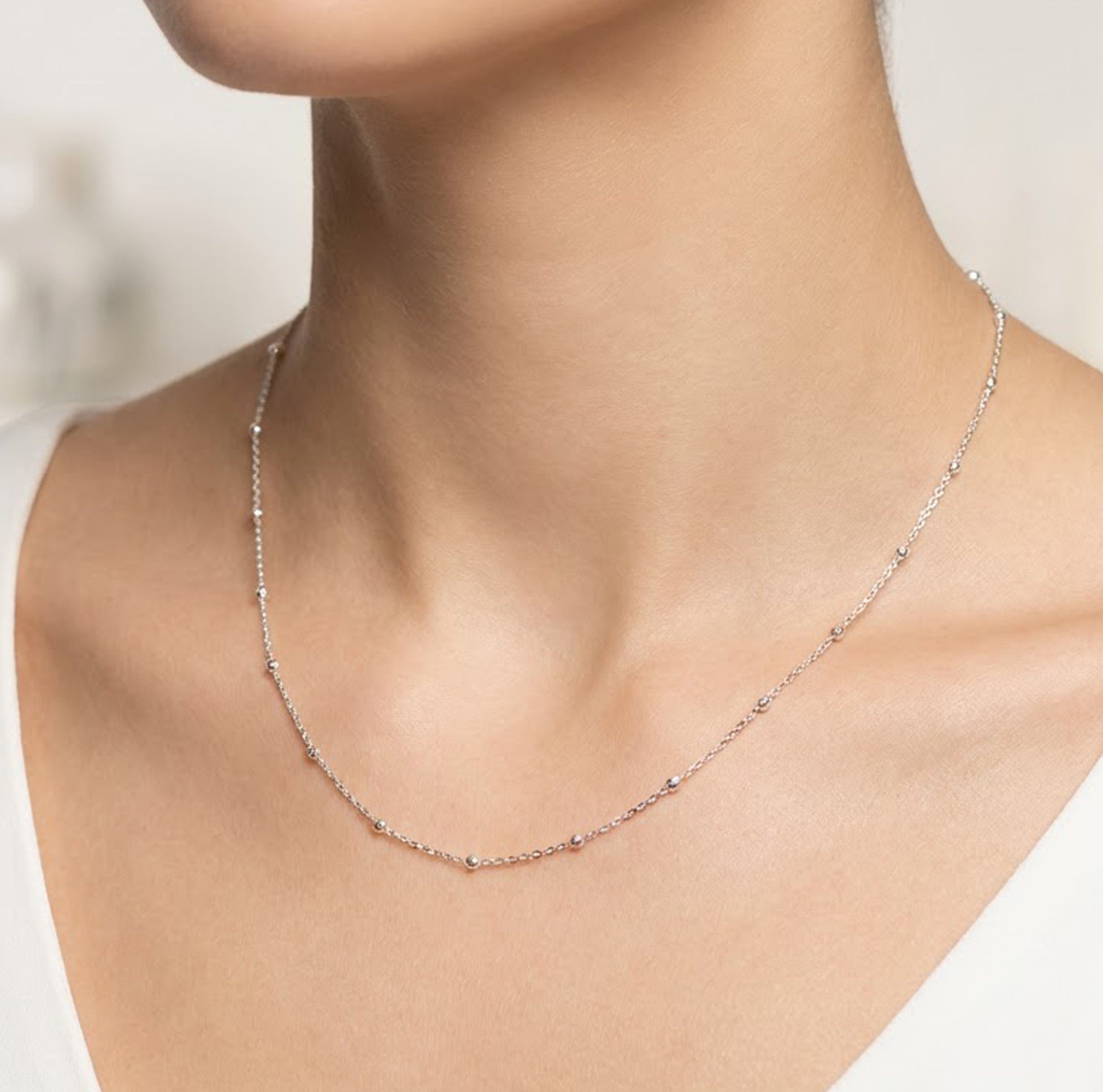 Gargantilla Tous de Plata 925 con bolitas Chain