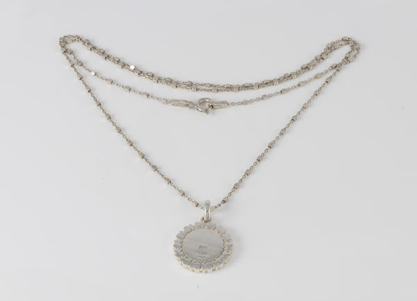 Colgante Tous medalla de plata Straight con cadena de plata 925