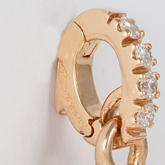 Colgante Crivelli Madonna oro rosa 18k nácar y brillantes