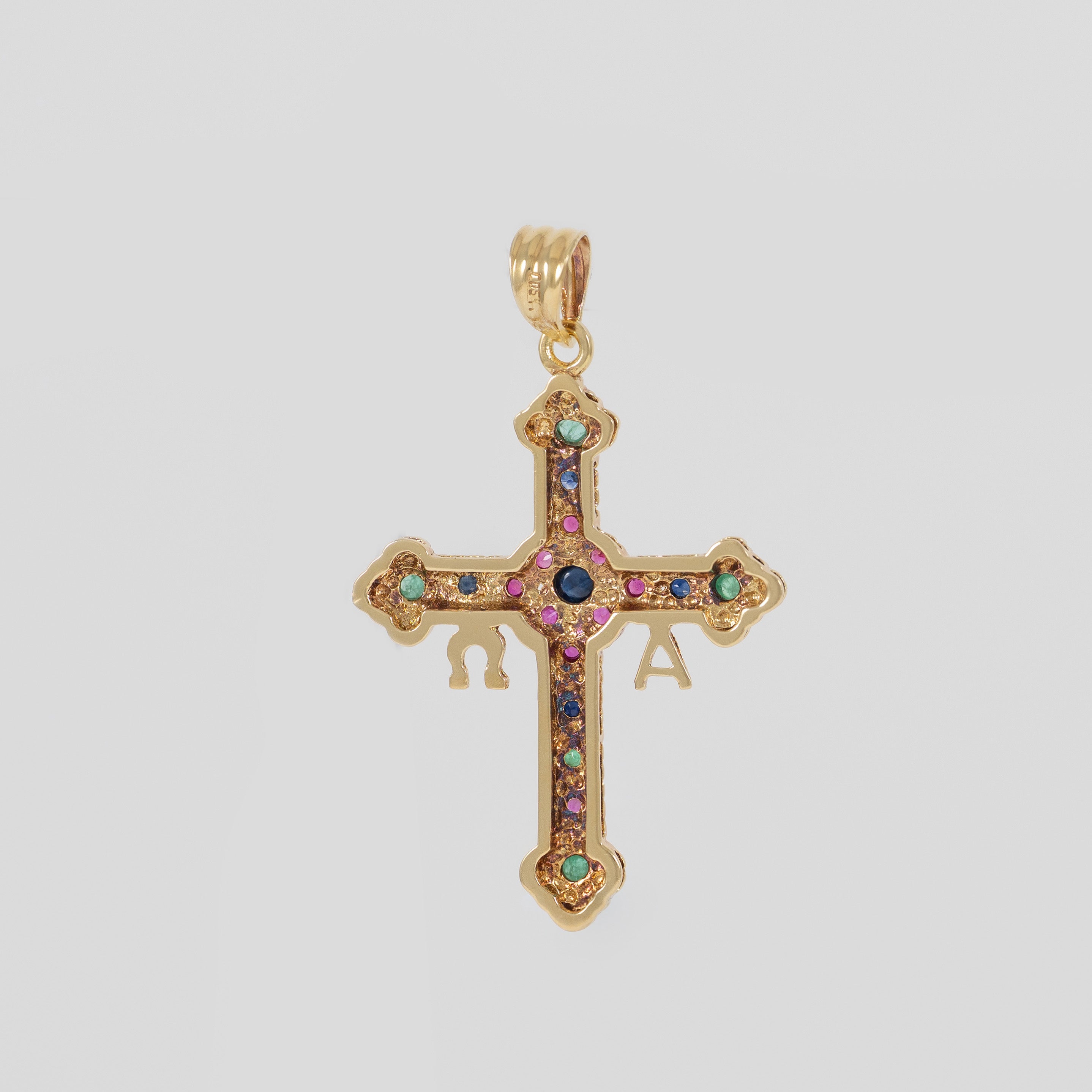 Colgante Cruz Asturias 18k 750