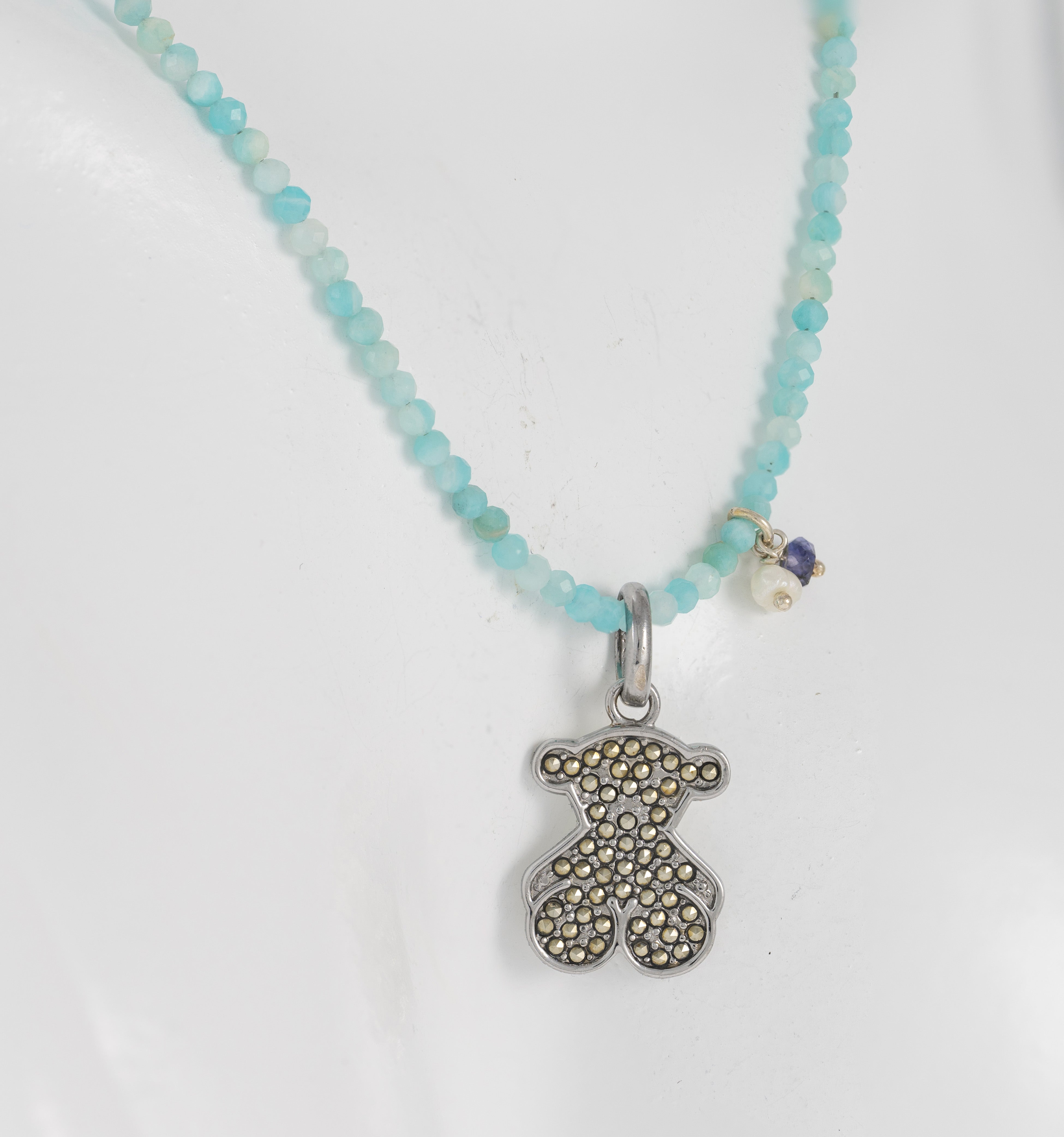 Colgante Tous Grace de Plata 925 y Collar con amazonita Camille