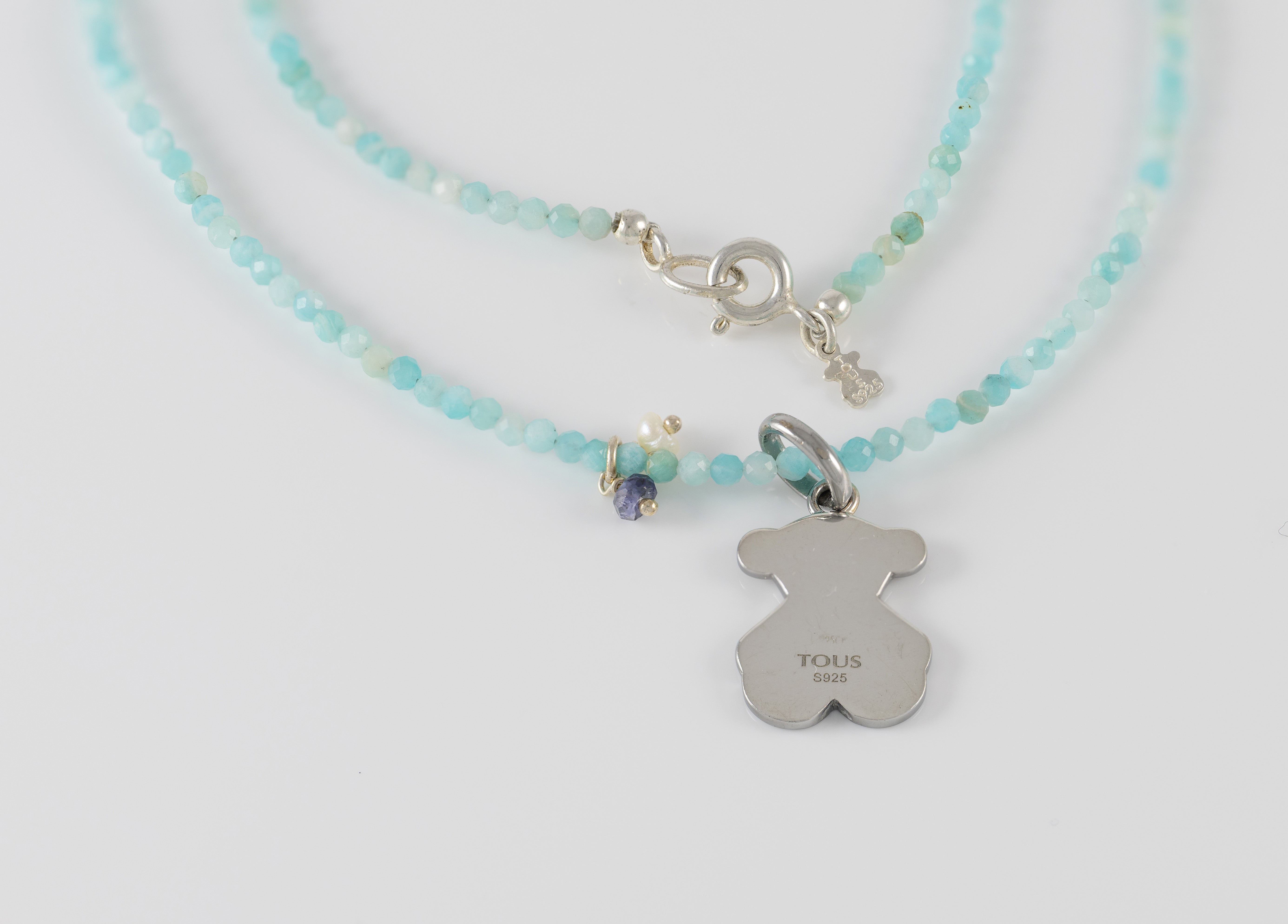 Colgante Tous Grace de Plata 925 y Collar con amazonita Camille