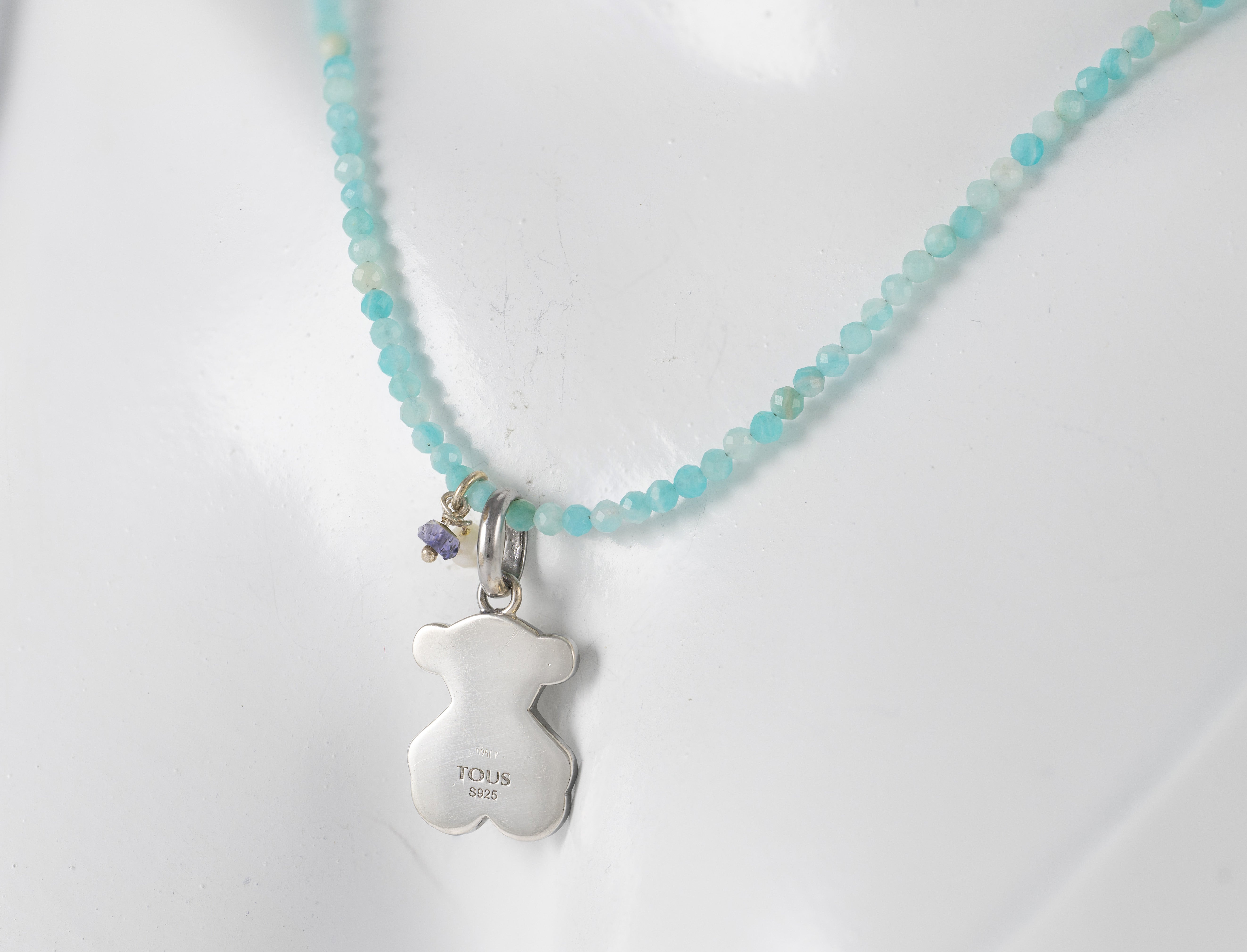 Colgante Tous Grace de Plata 925 y Collar con amazonita Camille