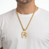 Colgante herradura caballo de oro 18k 750