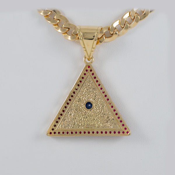 Colgante Iluminati de oro 18k 750