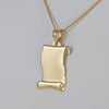Colgante pergamino de oro 18k 750