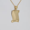 Colgante pergamino de oro 18k 750