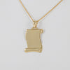 Colgante pergamino de oro 18k 750