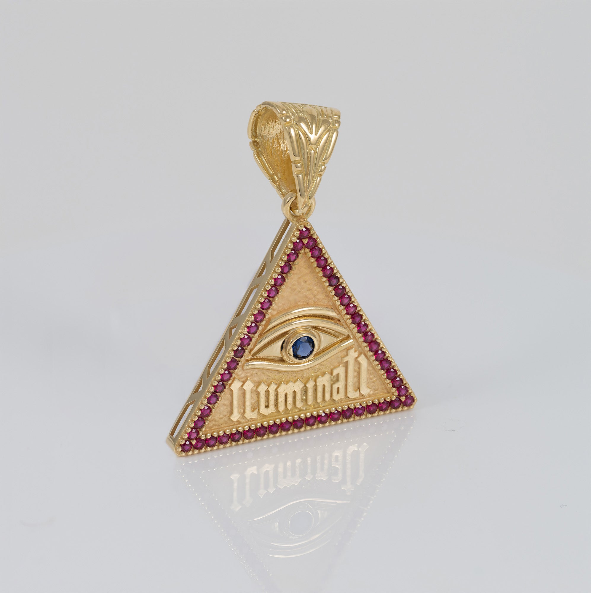 Colgante Iluminati de oro 18k 750