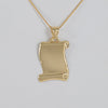 Colgante pergamino de oro 18k 750