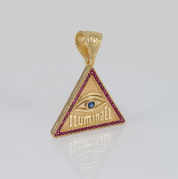 Colgante Iluminati de oro 18k 750