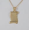 Colgante pergamino de oro 18k 750