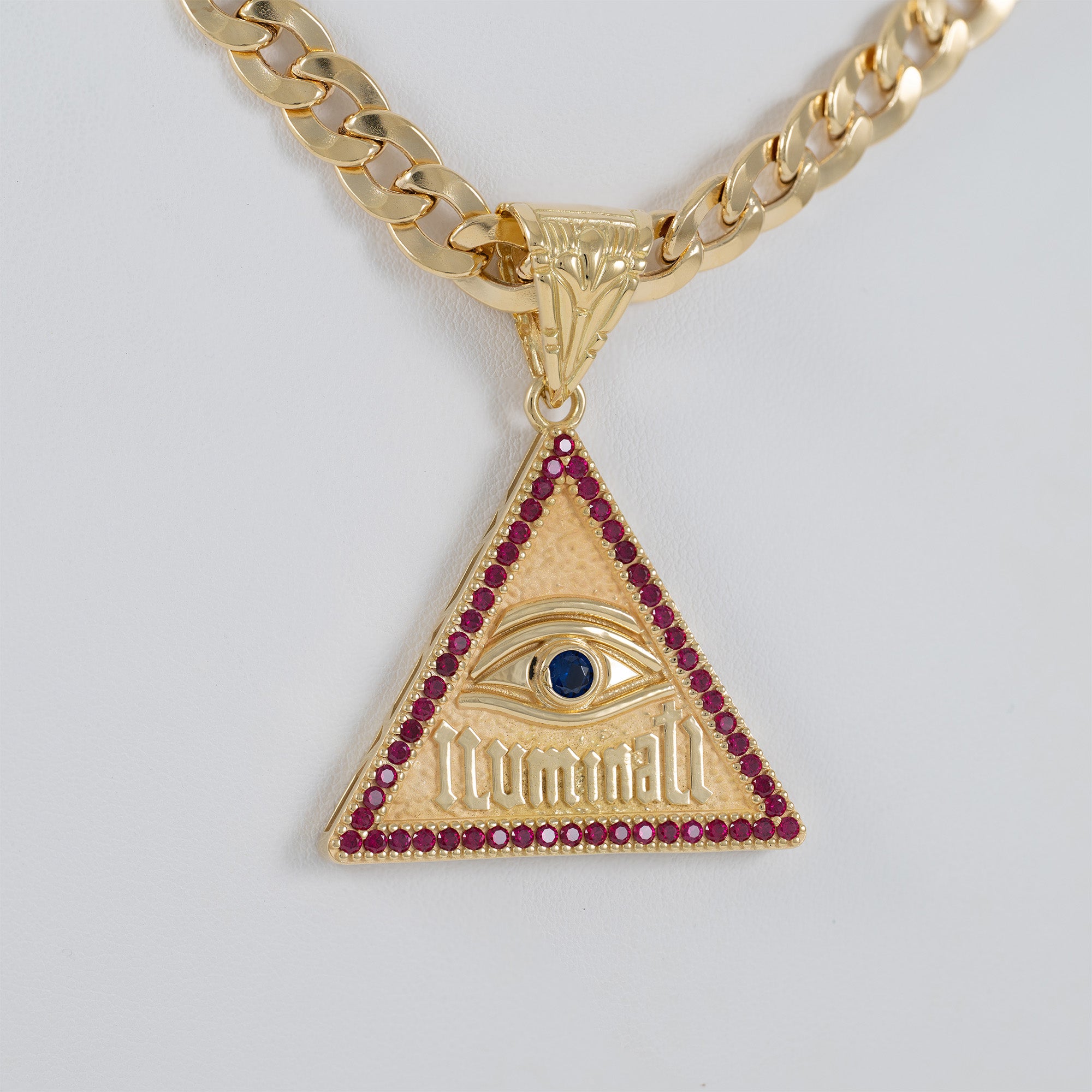 Colgante Iluminati de oro 18k 750