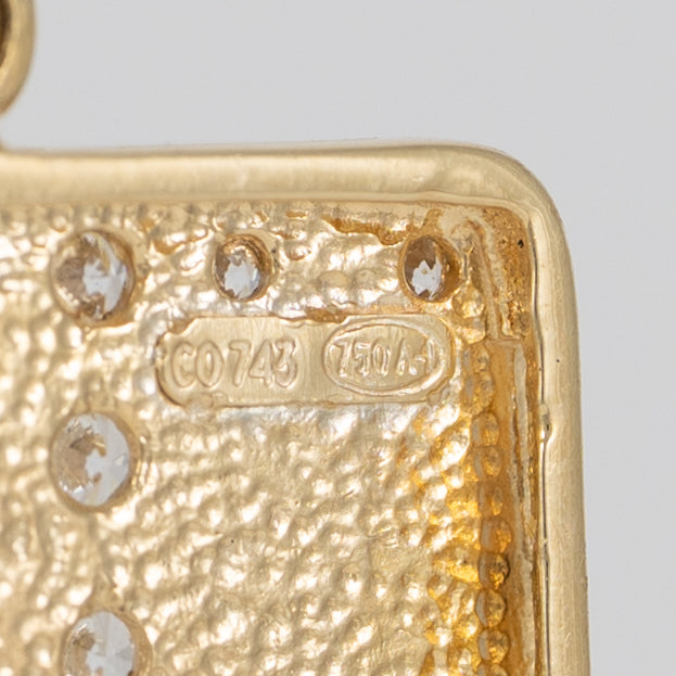 Colgante Carta As de Corazones de oro 18k 750