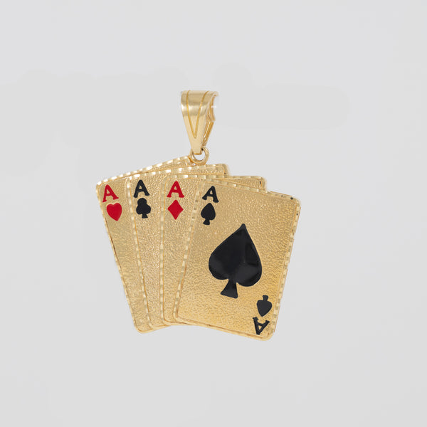 Colgante Póquer de Ases oro 18k 750