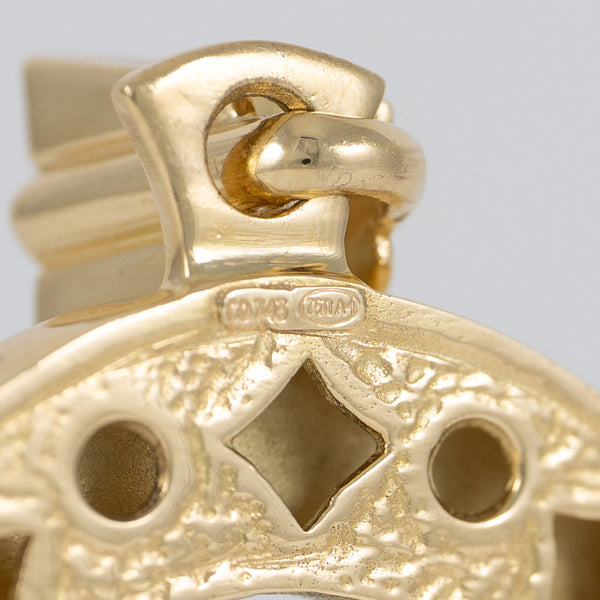 Colgante herradura caballo oro 18k 750