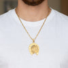 Colgante herradura caballo oro 18k 750