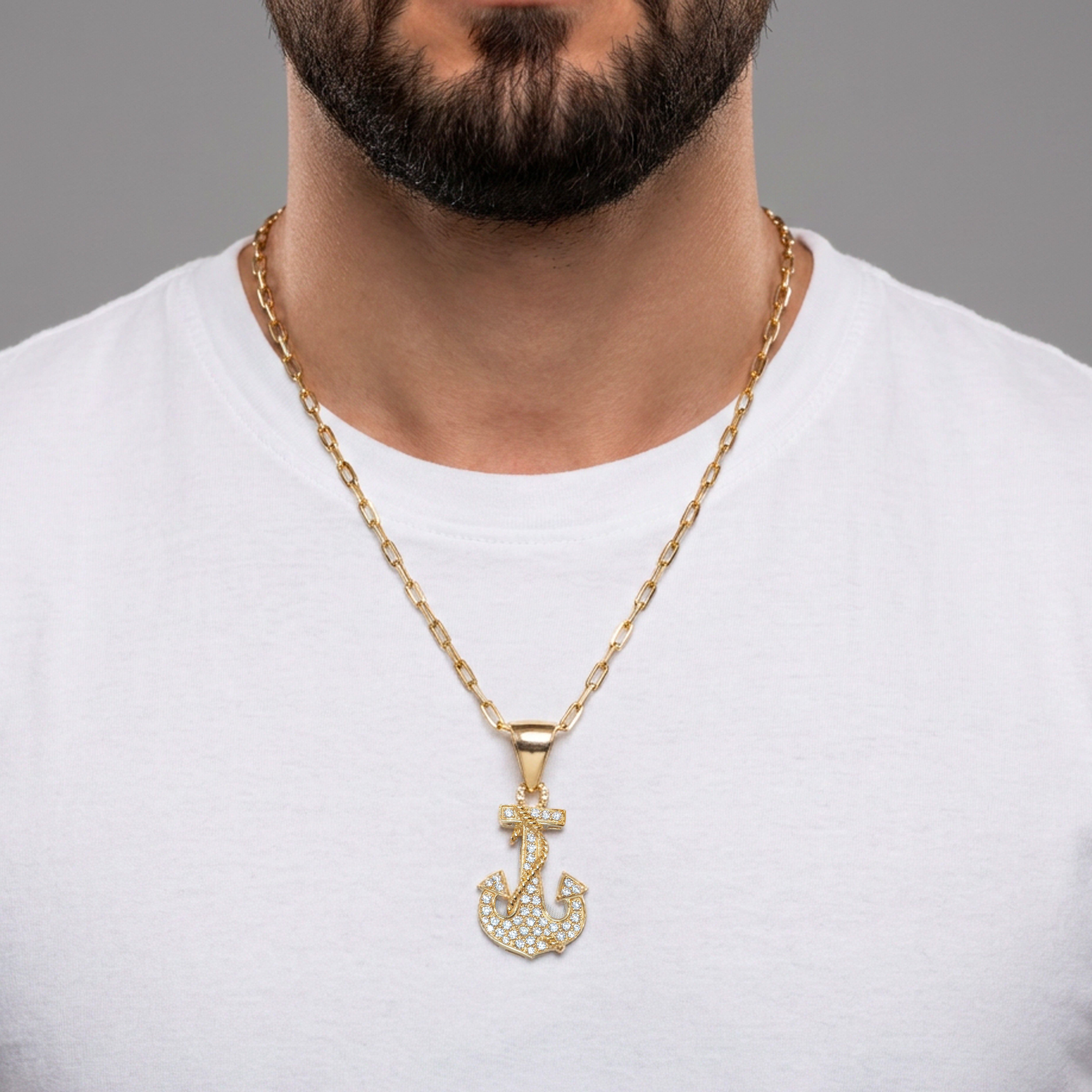 Colgante Ancla oro 18k 750