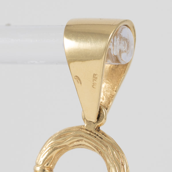 Colgante bastón cachaba oro 18k 750