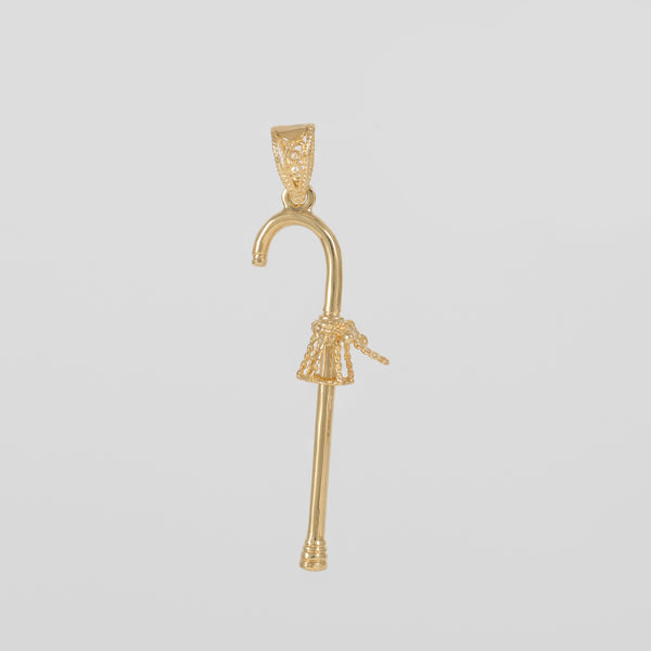 Colgante bastón cachaba oro 18k 750
