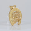 Colgante herradura caballo oro 18k 750