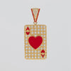 Colgante Carta As de Corazones de oro 18k 750