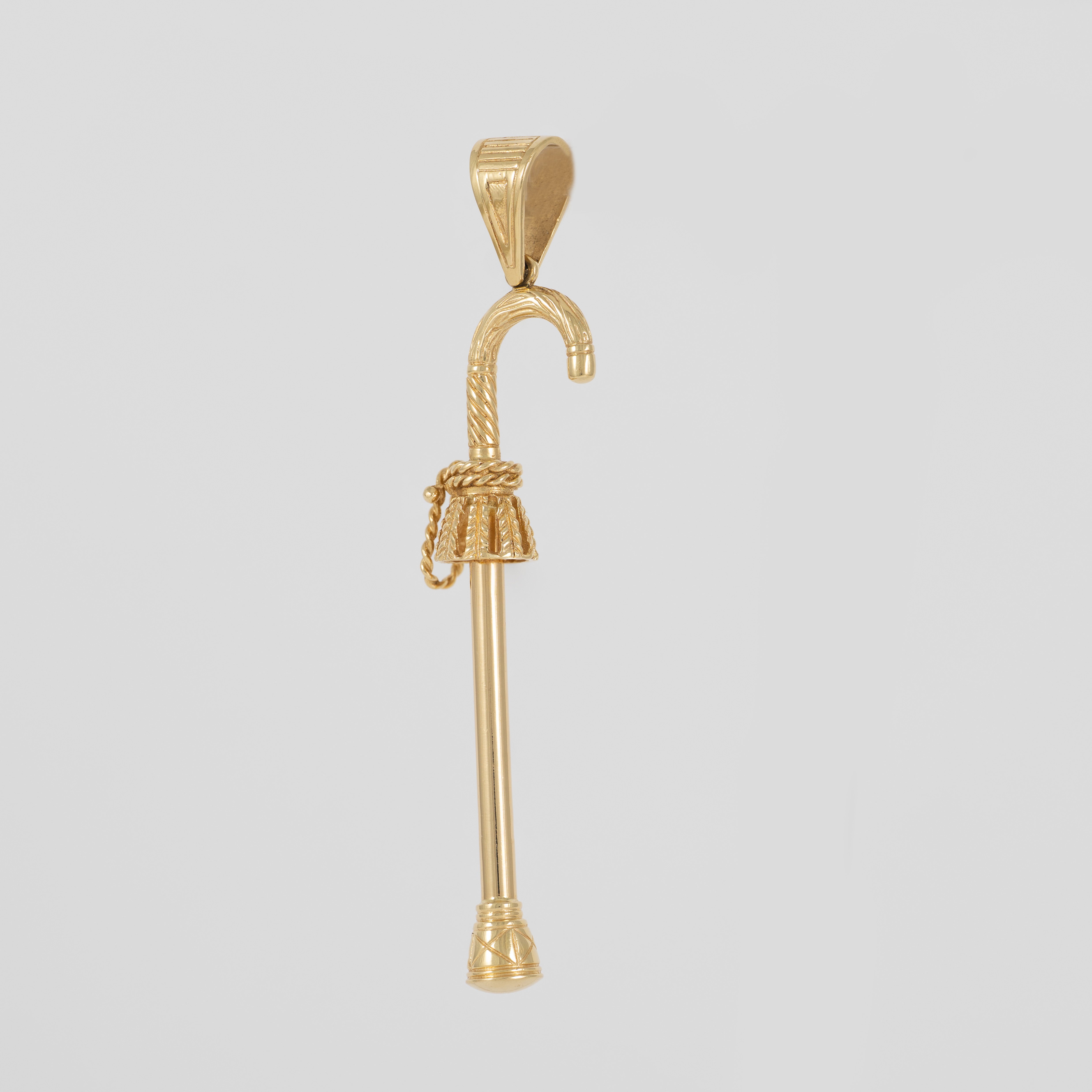 Colgante bastón cachaba oro 18k 750