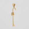 Colgante bastón cachaba oro 18k 750