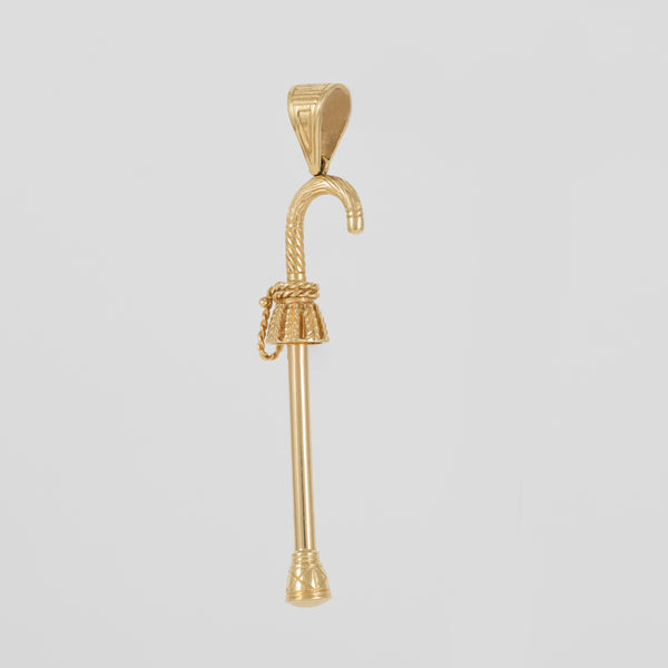Colgante bastón cachaba oro 18k 750