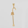Colgante bastón cachaba oro 18k 750