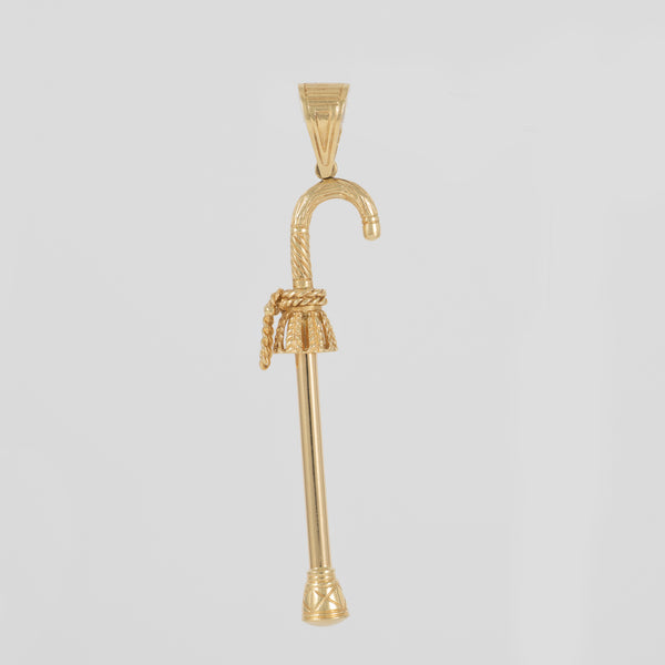 Colgante bastón cachaba oro 18k 750