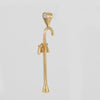 Colgante bastón cachaba oro 18k 750