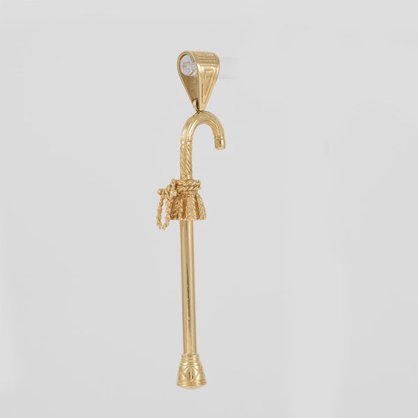 Colgante bastón cachaba oro 18k 750