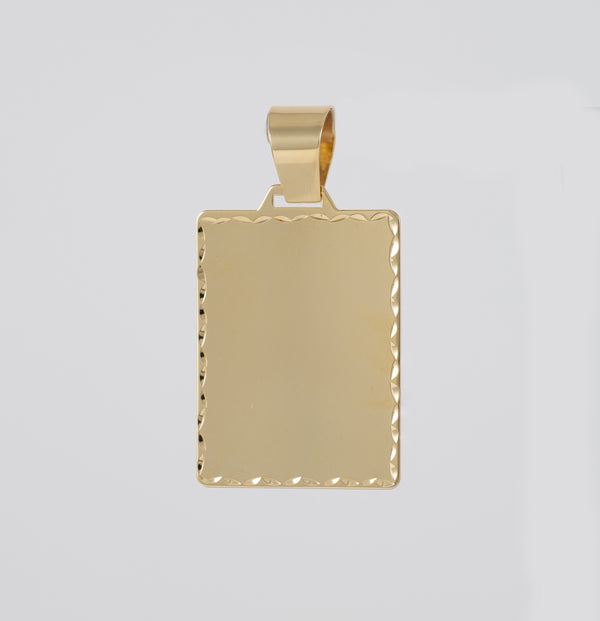 Colgante placa oro 18k 750