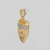 Colgante León Corona oro 18k 750