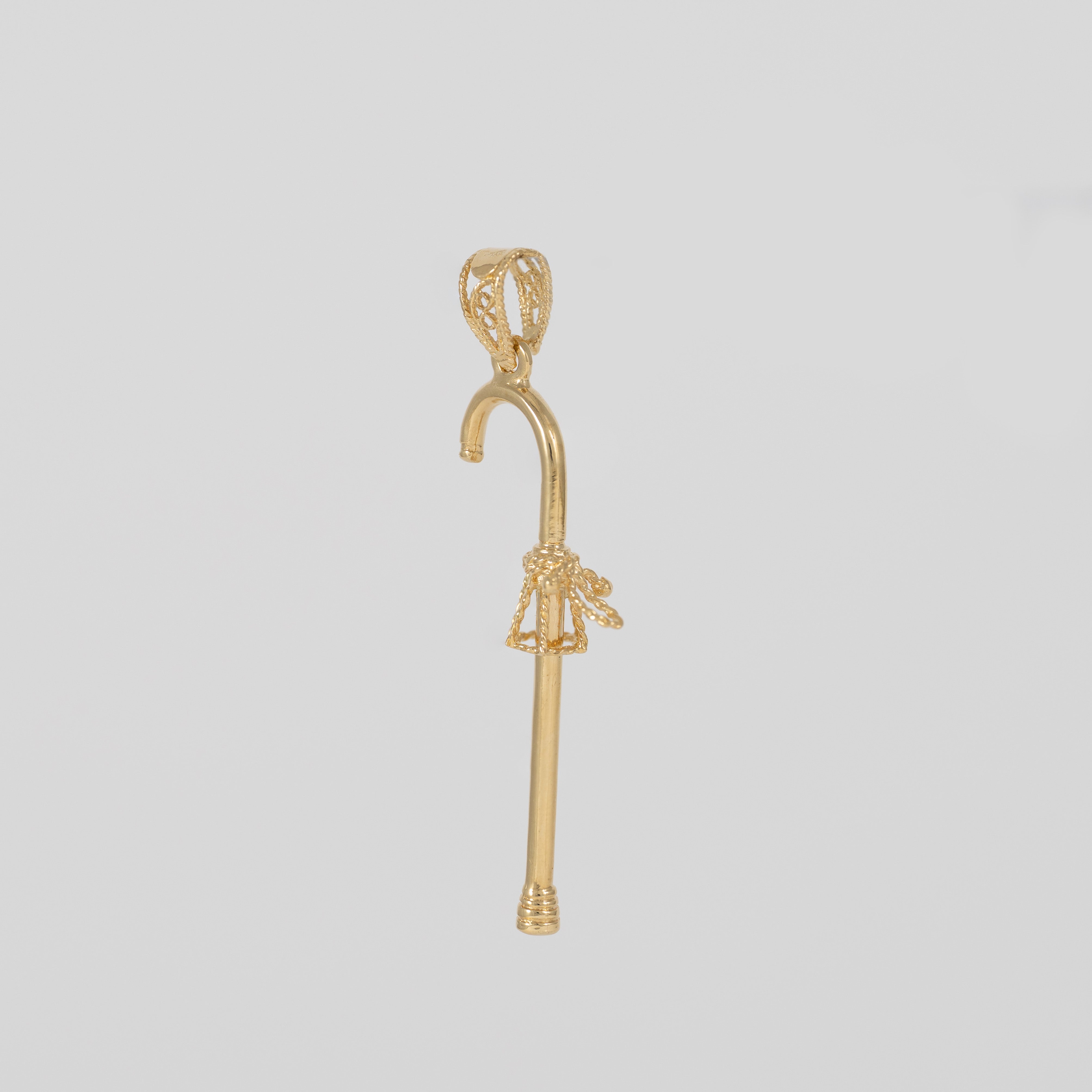 Colgante bastón cachaba oro 18k 750