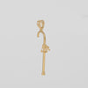 Colgante bastón cachaba oro 18k 750