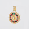 Colgante ruleta casino oro 18k 750