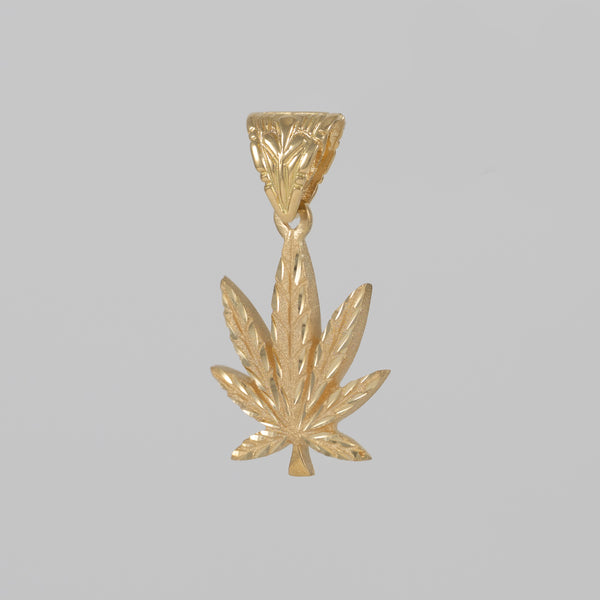 Colgante Hoja Marihuana oro 18k 750
