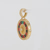 Colgante ruleta casino oro 18k 750