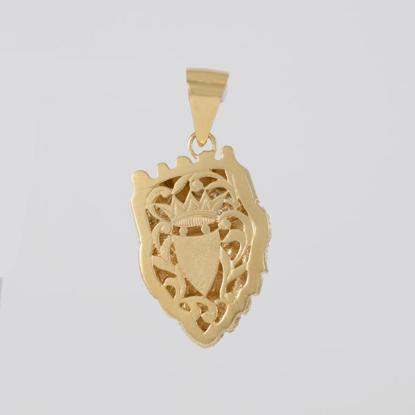 Colgante León Corona oro 18k 750