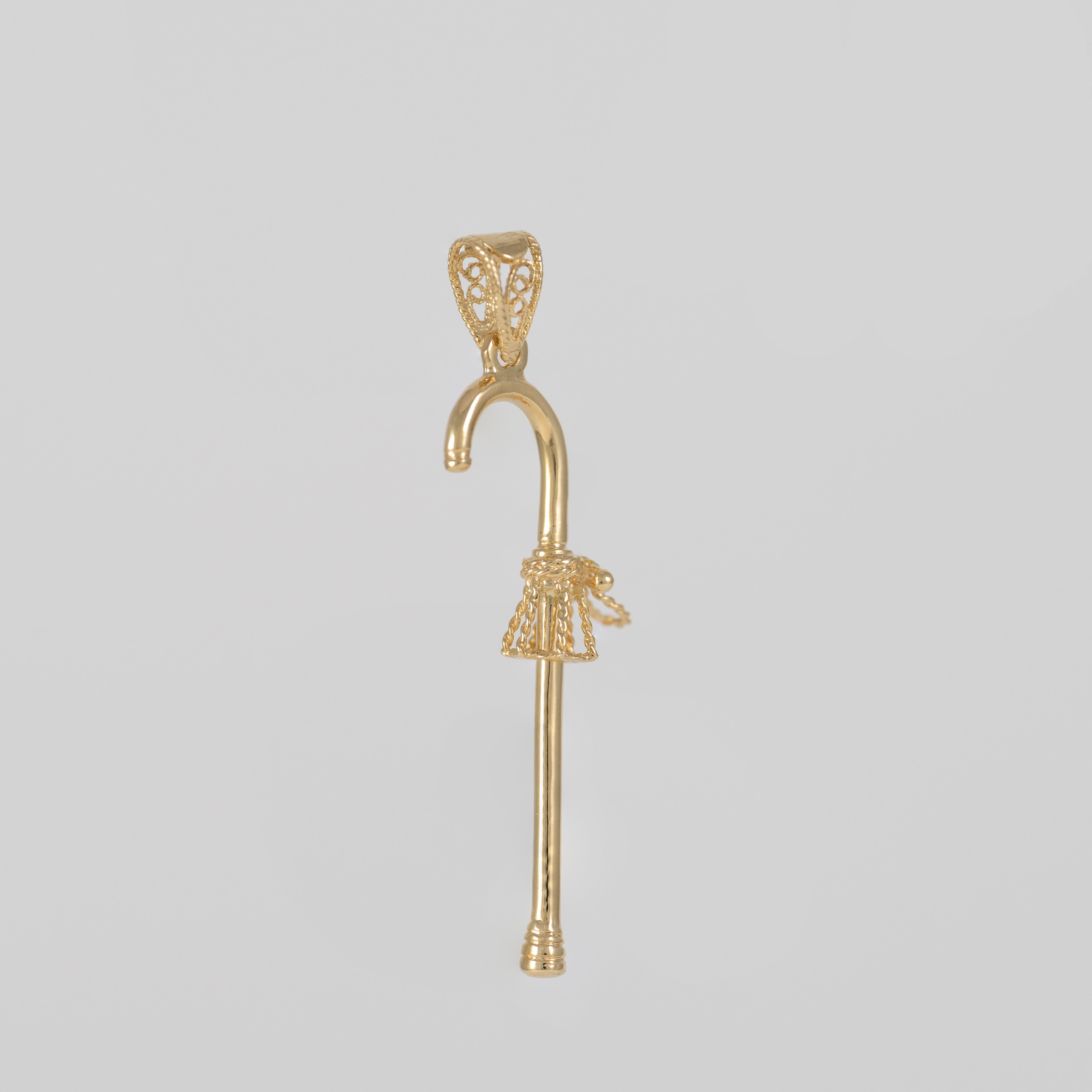 Colgante bastón cachaba oro 18k 750