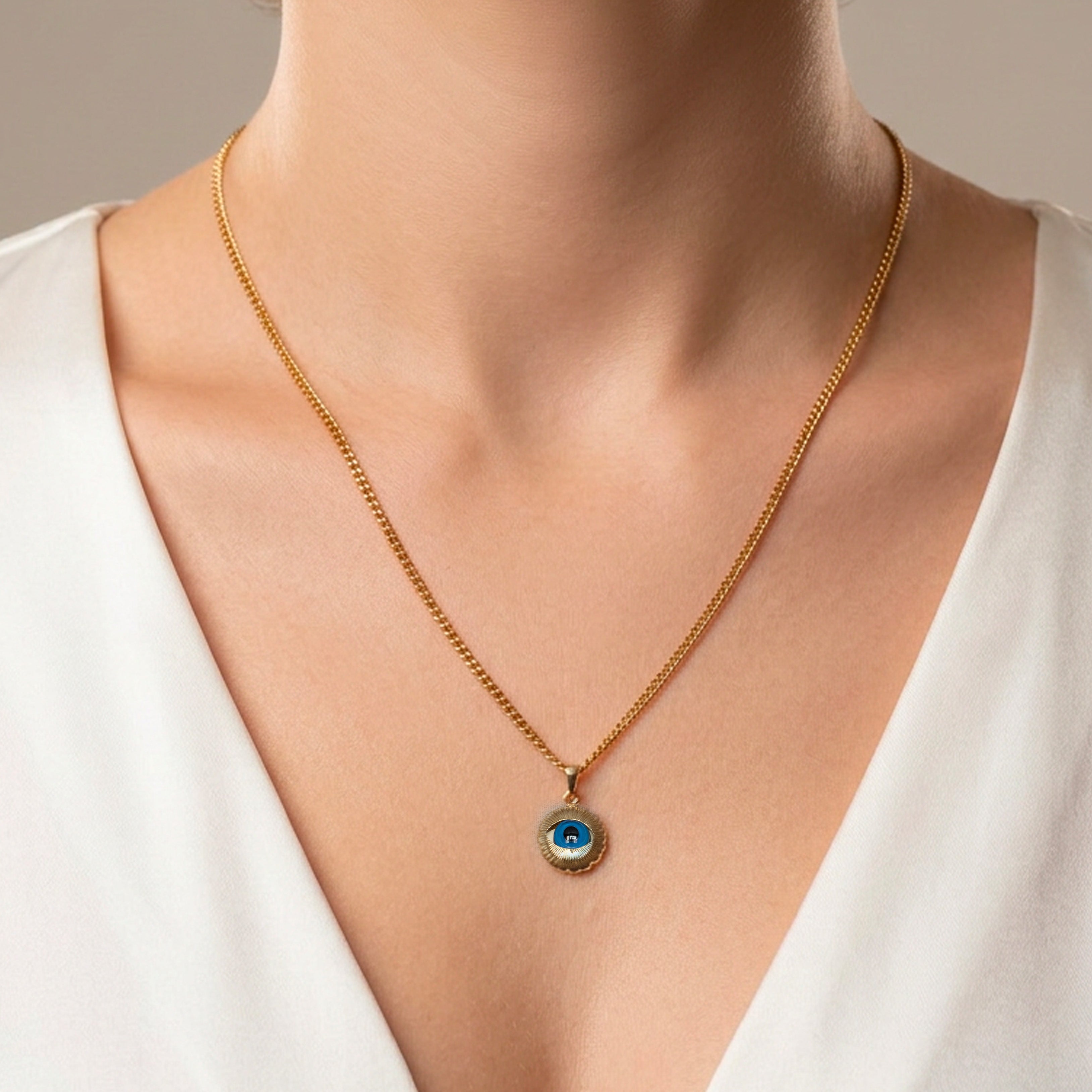 Colgante Ojo Turco oro 18k 750