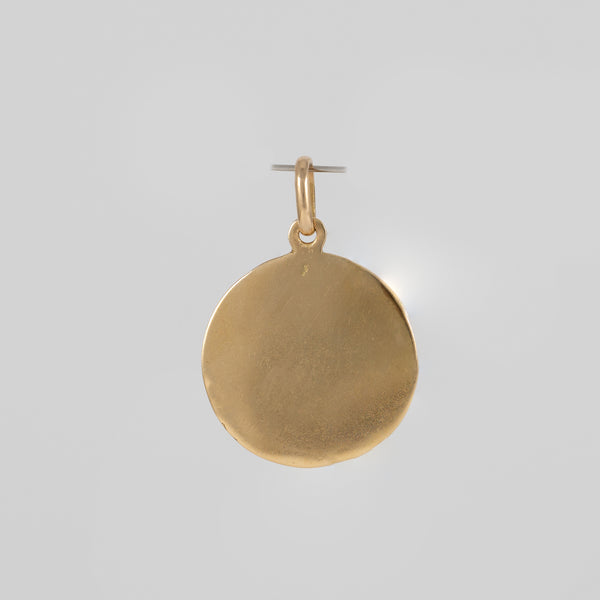 Colgante Medalla oro 18k 750