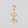 Colgante Cruz Legión oro 18k 750