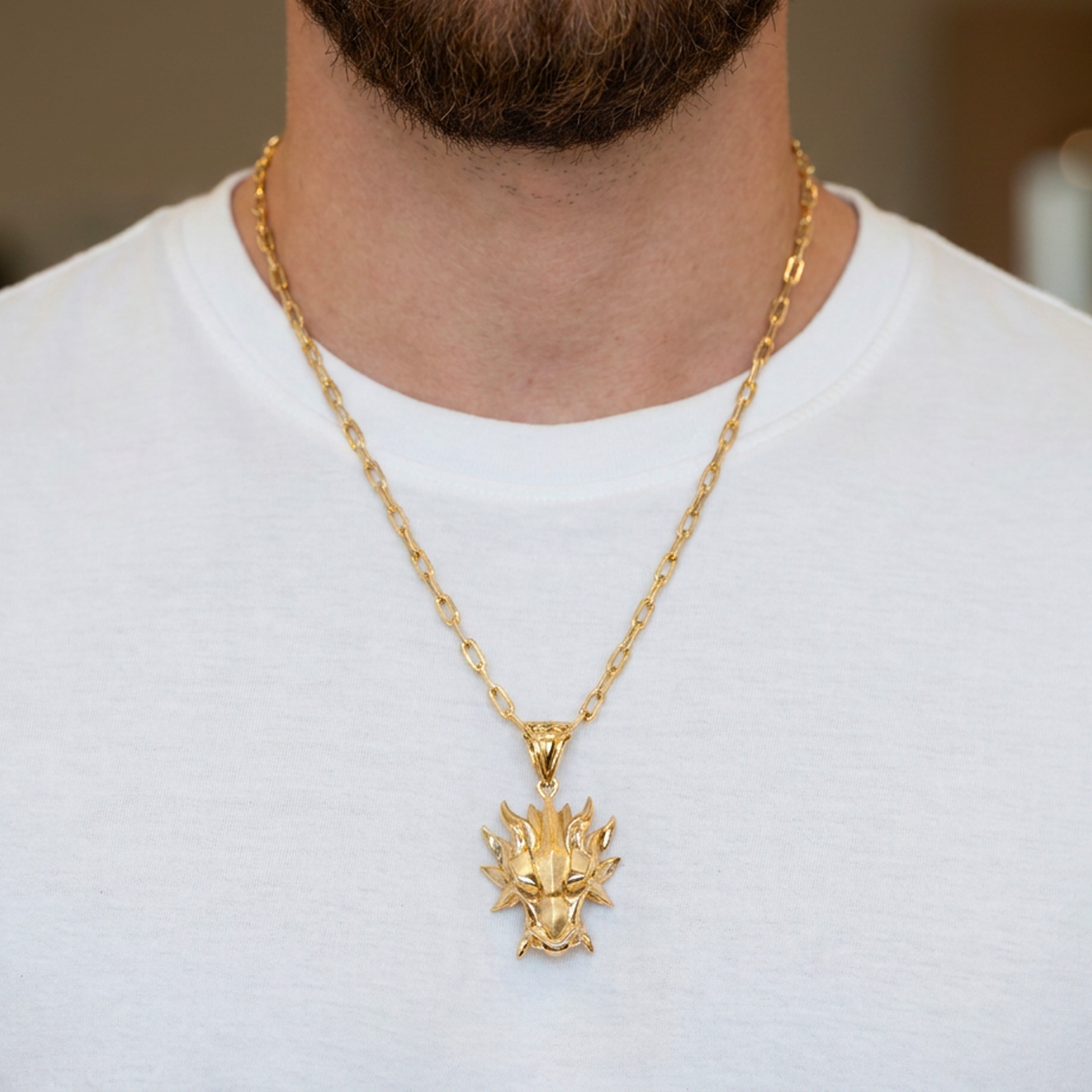 Colgante dragón oro 18k 750