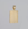 Colgante placa oro 18k 750