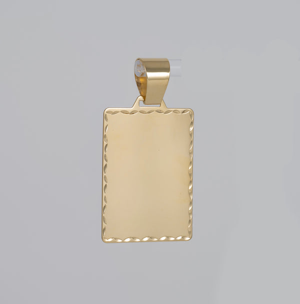 Colgante placa oro 18k 750